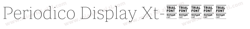 Periodico Display Xt字体转换